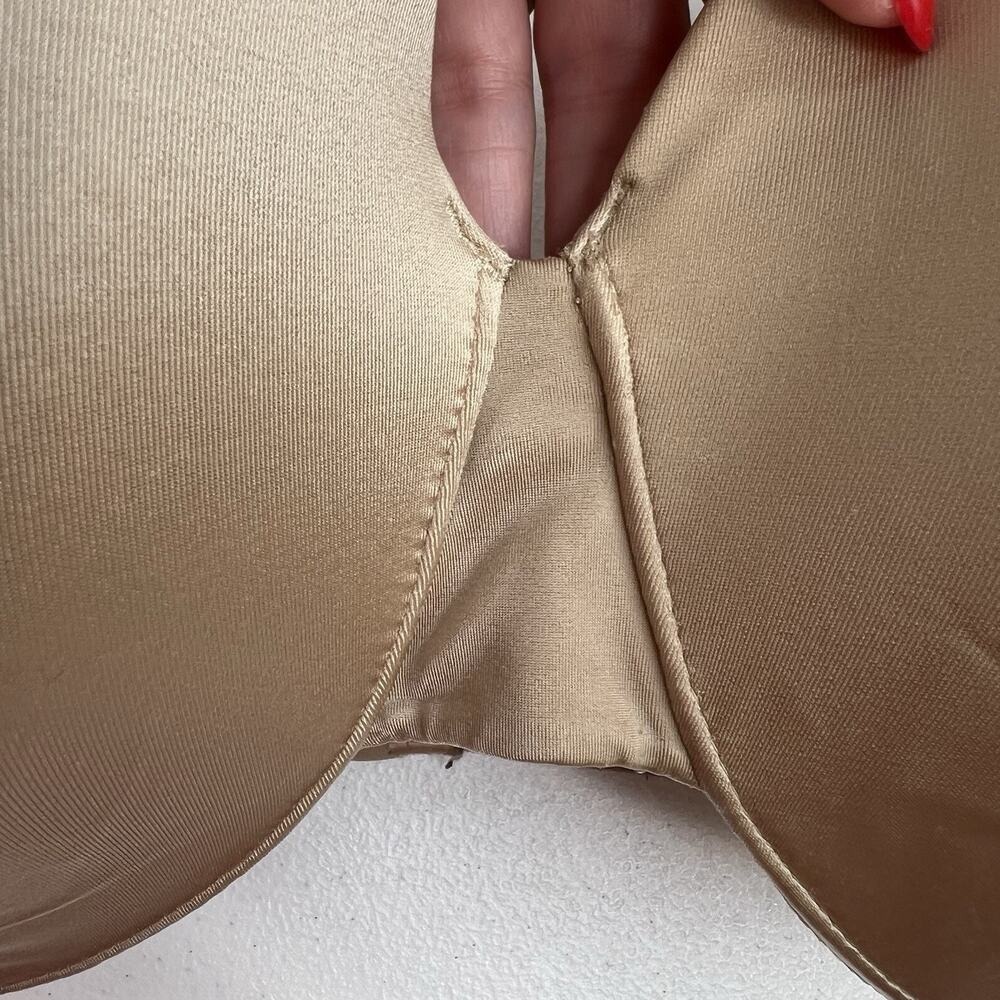 Soma 44DDD Vanishing Back Full Coverage Bra Underwire Smoothing T-Shirt Beige - Picture 4 of 13